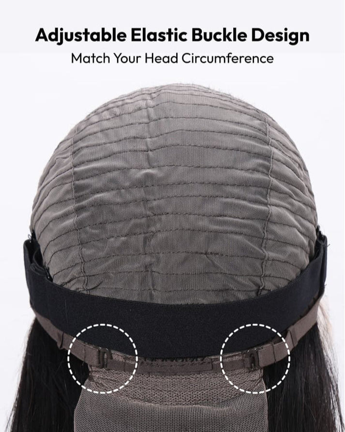 Black Bone Straight Bob 5x5 HD Frontal Closure Wig