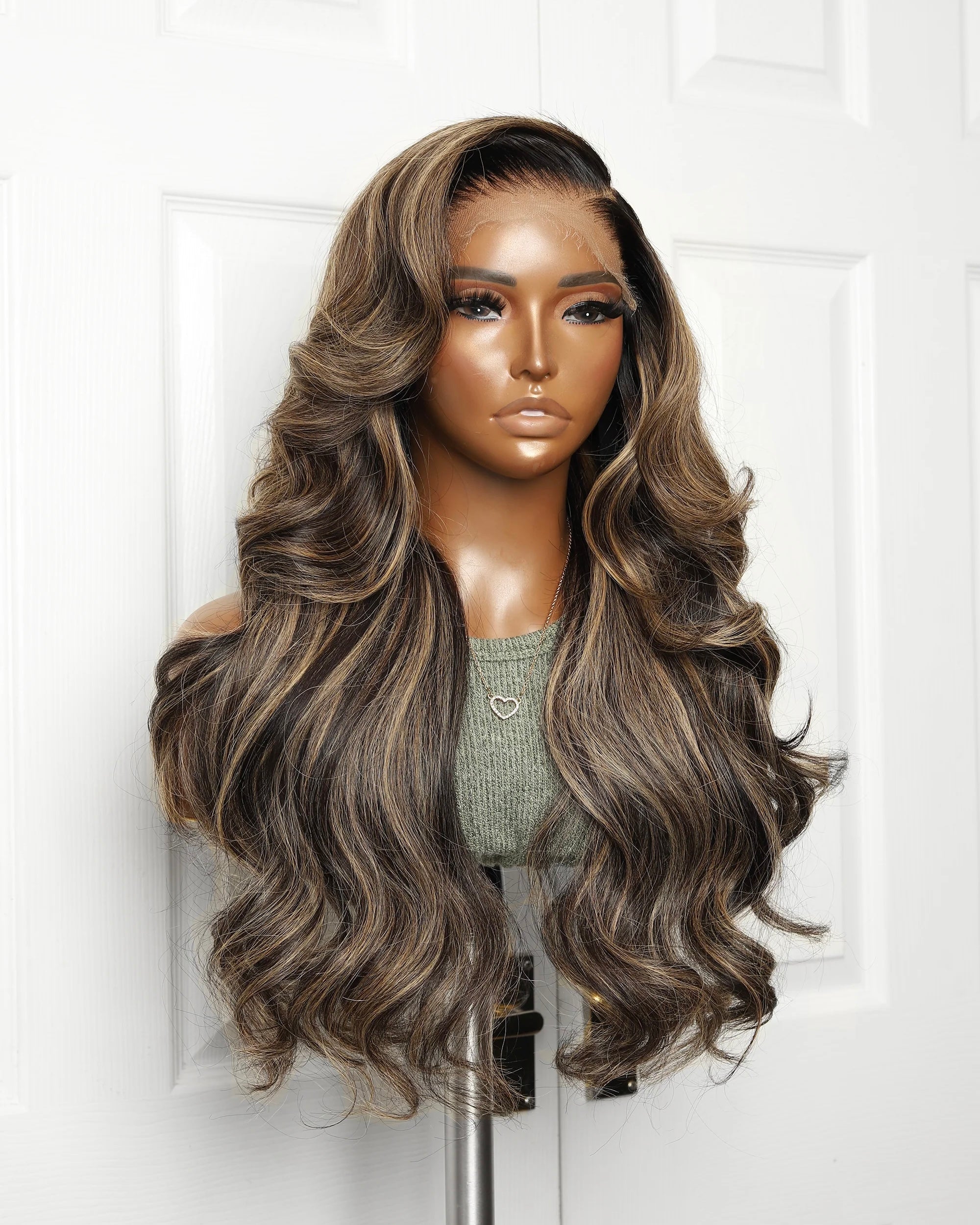 Beige Blonde Bone Straight 13x4 HD Frontal Closure Wig