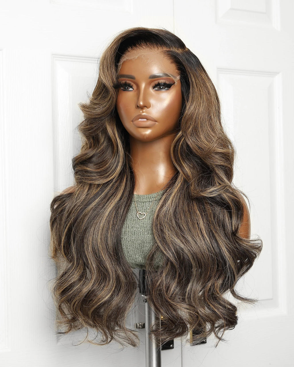 Beige Blonde Bone Straight 13x4 HD Frontal Closure Wig