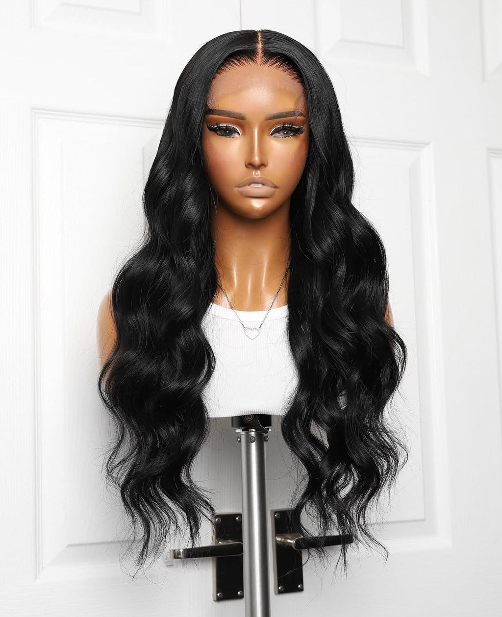 Black Body Wave 13x4 Transparent Frontal Closure Wig